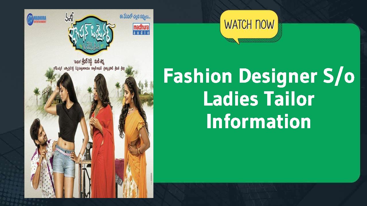 Fashion Designer S/o Ladies Tailor